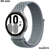 Bracelet 22 mm Gris Nylon Suunto de smartwatch  :  Port Gratuit dès 20€