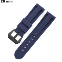 Pulsera para reloj 26mm Azul Caucho - Entrega Rápida