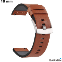 Armband Braun Garmin Uhr Kunstleder 18mm \ Versandkosten 3,99€