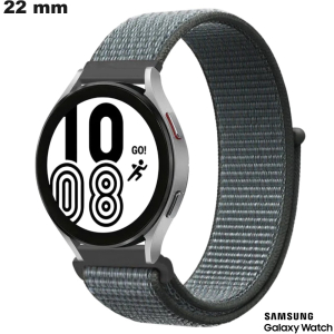 Bracelet Tissu montre 22mm Gris Samsung