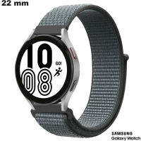 Bracelet Tissu montre 22mm Gris Samsung