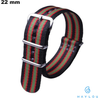 Haylou 22mm Schwarz Stoff Armband - Einfache Montage