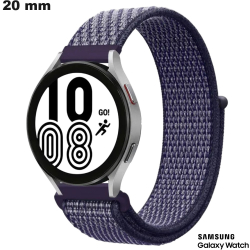 Bracelet montre intelligente 20mm Violet Samsung Nylon