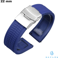Armband 22mm für intelligente Uhr Haylou Blau Gummi günstig