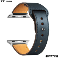 Armband für Apple Watch 22 mm Smartwatch Metall Blau kaufen