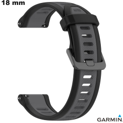 Pulsera de reloj inteligente Garmin de silicona gris