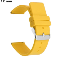 Brazalete de 12 mm CrossFit Amarillo de reloj de caucho de calidad