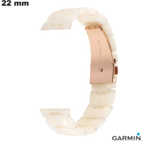 Armband Weiß für Garmin-Uhr Resin 22mm \ Kostenloser Versand