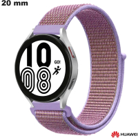 Bracelet 20mm Huawei Rose montre Tissu # Qualité Premium