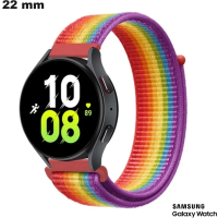Kaufen Sie multicolores 22mm Samsung Nylon anti-transpirant Armband