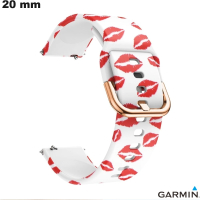 Vente Bracelet Amor Caucho Garmin reloj Blanco 20 mm