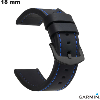 Pulsera de Cuero Sintético Garmin Negra para reloj de 18 mm barata