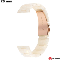 Bracelet Résine Blanc 20 mm smartwatch Huawei | Livraison Offerte