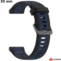 Cheap Blue Rubber 22 mm Huawei Smartwatch Bracelet