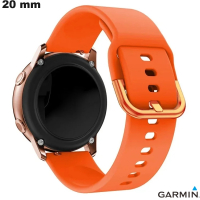 Bracelet Caoutchouc Orange 20 mm Garmin