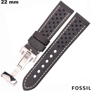 Echtes Lederarmband Fossil Smartwatch Racing günstig