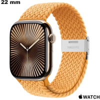 Kaufen Sie modernes 22 mm oranges elastisches Armband für Apple Watch