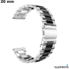 Armband Metall Garmin Uhr 20mm Silber | Schnelle Lieferung