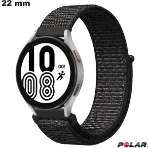 Sale of 22mm Black Polar Fabric Smartwatch Band
