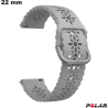 Armband 22mm Silikon Grau Polar für Uhr / Kostenloser Versand