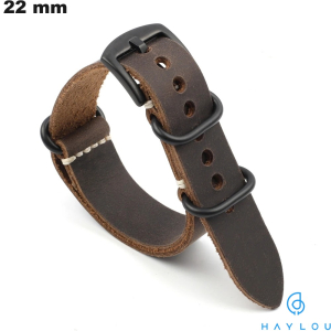 Verkauf von echtem Lederarmband für Haylou Smartwatch Braun Verkauf von echtem Lederarmband für Haylou Smartwatch Braun