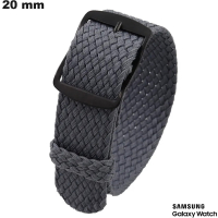 Armband-Smartwatch 20 mm Nylon Samsung Grau : Kostenloser Versand