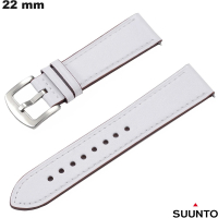 Armband Weiß 22 mm für echte Lederuhr Suunto günstig