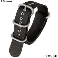 Armband für Fossil Smartwatch Schwarz 18 mm Stoff kaufen