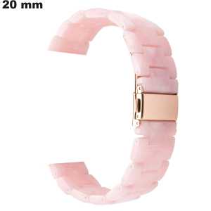 Bracelet Résine 20mm de montre Rose | Livraison Gratuite