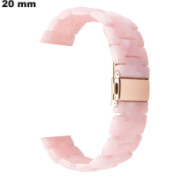 Armband aus Resin 20mm für Uhr Rosa | Kostenlose Lieferung