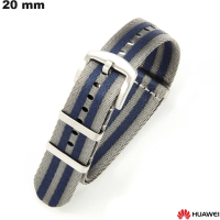 Graues Huawei Nylon-Uhrenarmband 20mm - Bester Preis