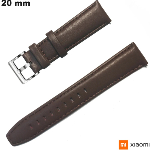 Armband Xiaomi Echtleder Uhr 20mm Braun günstig