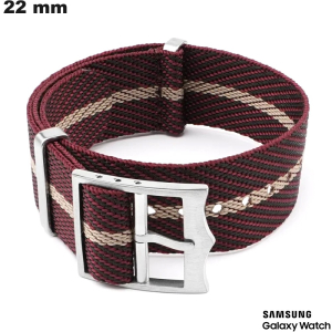 Armband Stoff Rot für Smartwatch 22mm Samsung # Premium Qualität Armband Stoff Rot für Smartwatch 22mm Samsung # Premium Qualität