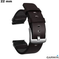 Buy Garmin Gray Leather Quickfit Watch Strap 22mm