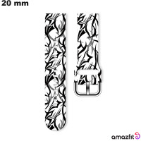 Armband 20mm Ethnisch Weiß Silikon Uhr Amazfit kaufen