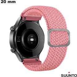 Suunto 20mm Elastic Pink Fabric Watch Bracelet