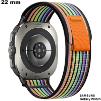 Armbanduhr 22mm Samsung Schwarz modernes Nylon- Smartwatch kaufen