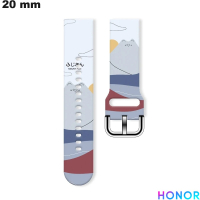 Armband Silikon Smartwatch Honor 20 mm Motiv Mont Fuji günstig