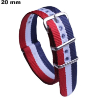 20mm Multi-Color Nylon Watch Bracelet | Free Shipping on Orders Over €20