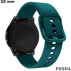 Fossil Rubber Trendy Smartwatch Bracelet Green 22mm