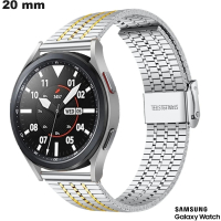 Verkauf Armband aus Edelstahl 20mm Silber für Samsung Uhr