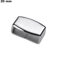 Vente Loop pas cher Argenté 20mm bracelet Acier Inoxydable