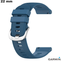 Verkauf von 22 mm blauen Silikonarmbändern für Garmin Smartwatches