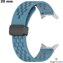 Pulseira de relógio inteligente de 20 mm Google Pixel Azul