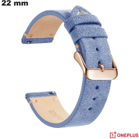 Armbanduhr Blau Smartwatch Echtes Leder OnePlus 22mm günstig