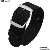 Armband aus Stoff für Smartwatch Schwarz 20mm Samsung: Versandkosten 3,99€