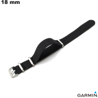 Armband Nylon für Smartwatch Schwarz 18 mm Garmin kaufen