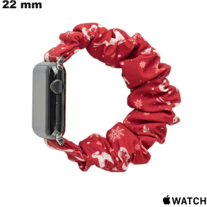 Armbanduhr Flocon aus rotem Textil 22 mm für Apple Watch kaufen