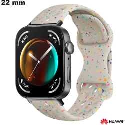 Bracelet pour montre 22mm Huawei Beige Silicone
