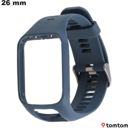Bracelet for TomTom 26 mm Blue Rubber Watch